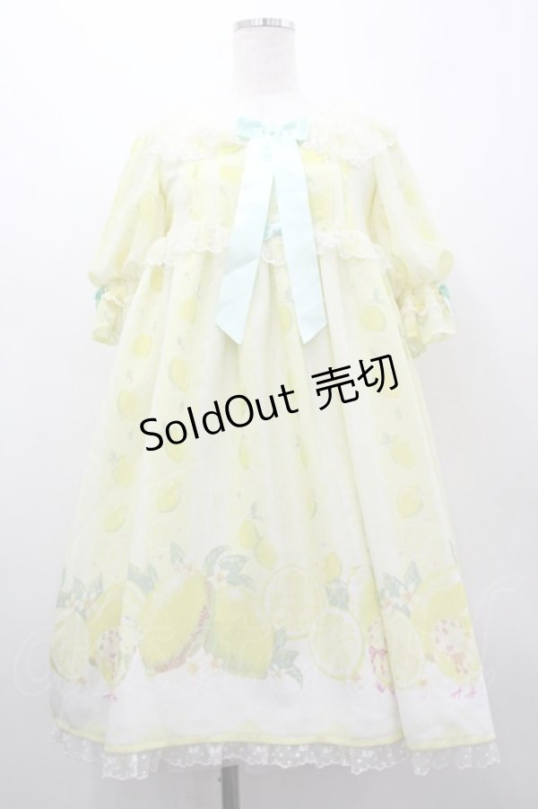 画像1: Angelic Pretty / Fruity Lemonワンピース  イエロー I-26-03-02-093-AP-OP-SA-ZI (1)