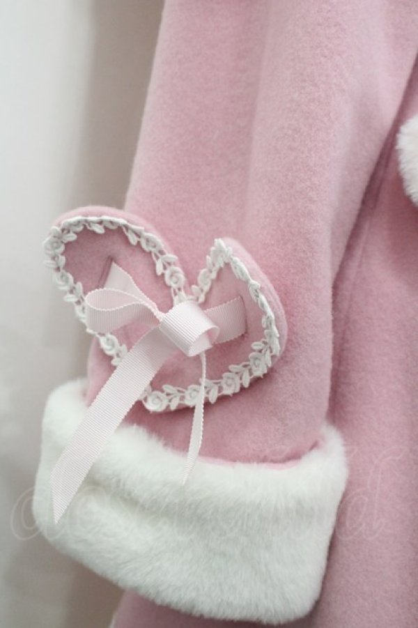 画像4: BABY,THE STARS SHINE BRIGHT / ハートミルキーコート（2024年）  ピンクＸ白 I-26-03-02-094-BA-CO-SA-ZI (4)