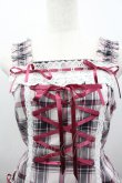 画像3: BABY,THE STARS SHINE BRIGHT / 裾スカラップタータンチェックジャンパースカート  ピンクＸチェック I-26-03-02-095-BA-OP-SA-ZI (3)