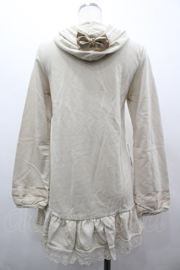 画像2: axes femme / レース切替パーカー  オフ I-26-03-02-012-AX-TO-TE-ZI (2)