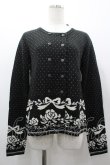 画像1: ANECDOTE axes femme / リボンバラデザインニット M クロ I-26-03-02-013-AX-TO-SA-ZI (1)