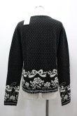 画像2: ANECDOTE axes femme / リボンバラデザインニット M クロ I-26-03-02-013-AX-TO-SA-ZI (2)