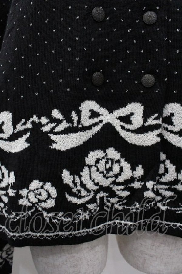 画像3: ANECDOTE axes femme / リボンバラデザインニット M クロ I-26-03-02-013-AX-TO-SA-ZI (3)