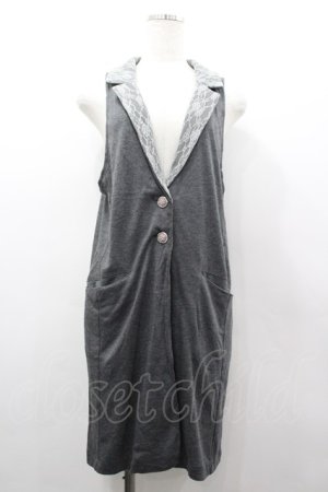 画像: axes femme / ロングカットベスト M モクグレー I-26-03-02-018-AX-TO-TE-ZI