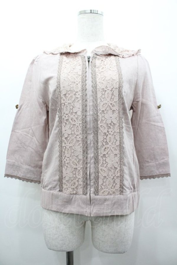 画像1: axes femme / フード付シャツブルゾン M アワピンク I-26-03-02-021-AX-JA-SA-ZI (1)