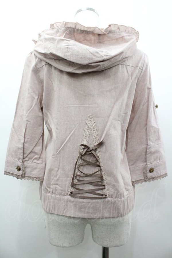 画像2: axes femme / フード付シャツブルゾン M アワピンク I-26-03-02-021-AX-JA-SA-ZI (2)