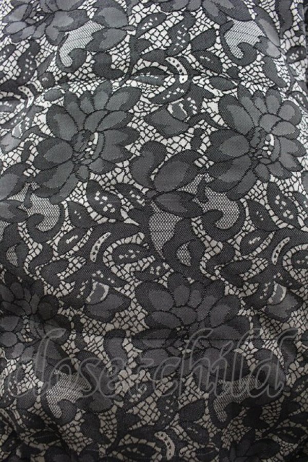 画像3: axes femme / ハイネックレースジャケット  黒Ｘベージュ I-26-03-02-026-AX-JA-SA-ZI (3)