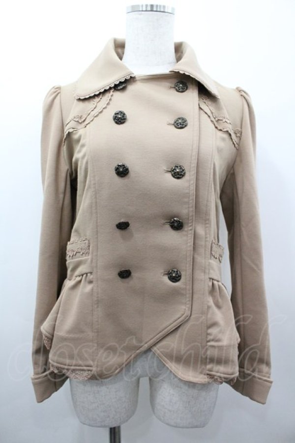 画像1: axes femme / ナポレオンペプムラジャケット M ベージュ I-26-03-02-031-AX-JA-SA-ZI (1)