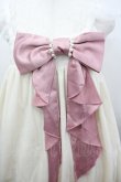 画像2: To Alice / パールリボンバルーンジャンパースカート  生成りＸピンク I-26-03-04-032-LO-OP-SA-ZI (2)