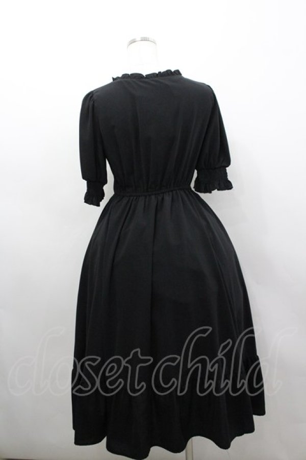 画像3: m petit by misako / AMレースアップワンピース S 黒 I-26-03-04-035-LO-OP-TE-ZI (3)