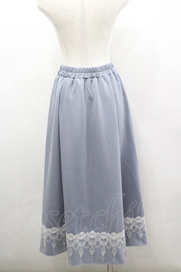 画像2: axes femme / ダンボールニットスカート F サックス I-26-03-04-040-AX-TO-TE-ZI (2)