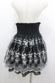 画像3: axes femme / オーガンジー刺繍ハイウエストスカート M 黒 I-26-03-04-041-AX-SK-TE-ZI (3)