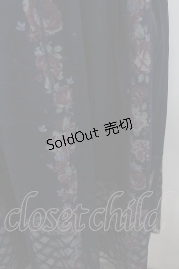 画像2: axes femme / チュール花柄2WAYスカート M 紺 I-26-03-04-051-AX-SK-TE-ZI (2)