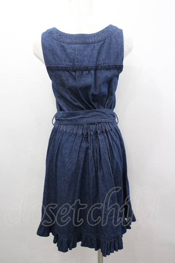 画像3: axes femme / フィット&フレアージャンドレ M インディゴ I-26-03-04-056-AX-OP-TE-ZI (3)