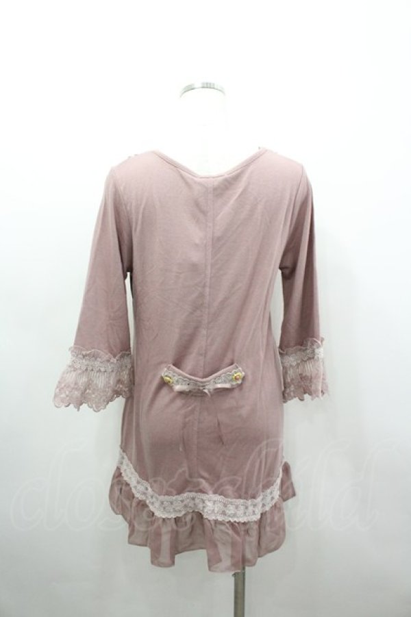 画像2: axes femme / ダイヤレースカーデ M ピンク I-26-03-04-058-AX-TO-TE-ZI (2)