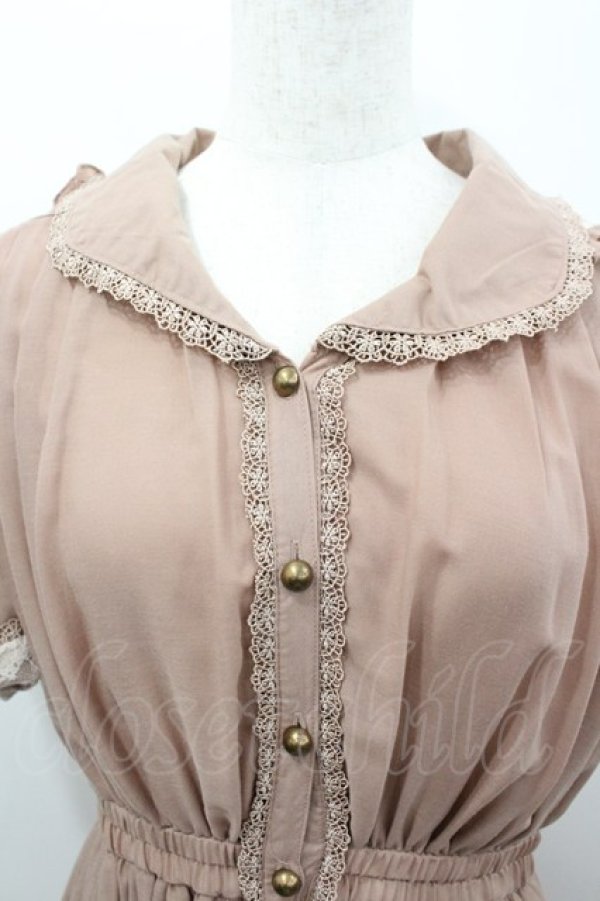 画像2: axes femme / 裾刺繍フード付シャツチュニ M アワピンク I-26-03-04-061-AX-CO-TE-ZI (2)