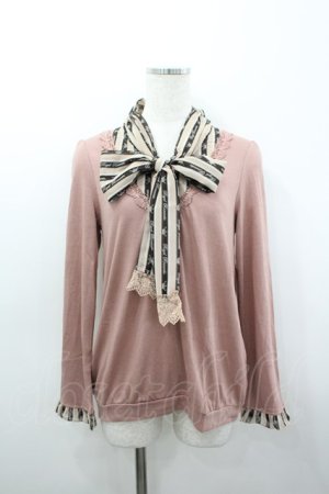 画像: axes femme / レジメ柄ボータイPO M アワピンク I-26-03-04-062-AX-TO-TE-ZI