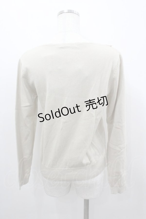 画像3: axes femme / レース＆ローズニットカーディガン M ベージュ I-26-03-04-067-AX-TO-TE-ZI (3)