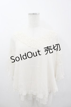 画像: axes femme / Backデザインシフォントップス  生成り I-26-03-04-068-AX-TO-TE-ZI