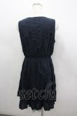 画像3: axes femme / コットン刺繍ワンピース M ネイビー I-26-03-04-078-AX-OP-TE-ZI (3)