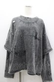 画像1: REFLEM / 吹き付けペイントフェイクレイヤードダメージスウェットトレーナー  グレー I-26-03-04-010-PU-TO-TE-ZI (1)