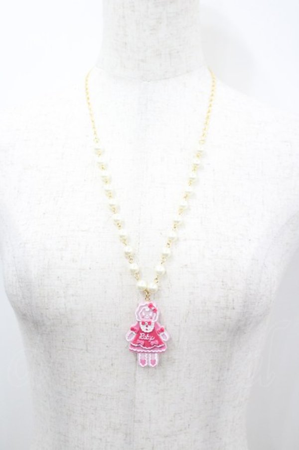 画像1: BABY,THE STARS SHINE BRIGHT / Babyジンジャークッキーネックレス  ピンクＸゴールド I-26-03-04-095-BA-AC-SA-ZI (1)