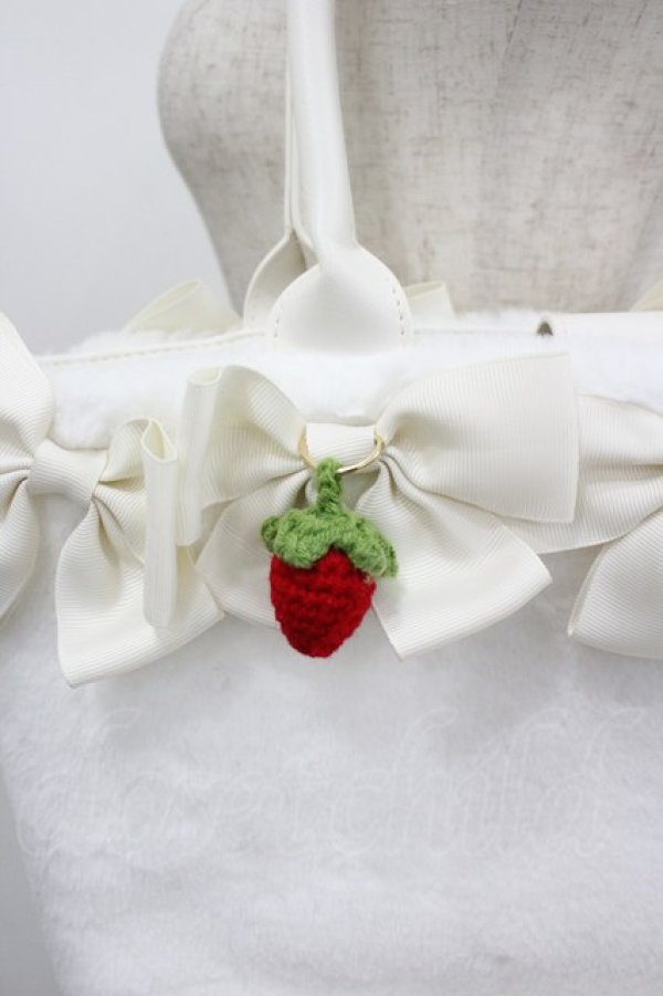 画像2: Alice Mashiro / 眞白ありす/リボンモチーフバッグ  中白 I-26-03-04-099-PU-BG-TE-ZI (2)