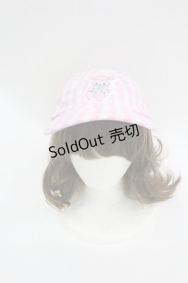 画像1: Chalmiere / illustrator MAKI × Chalmiere/ファンシードールキャップ  ピンク I-26-03-04-105-0-AC-TE-ZI (1)
