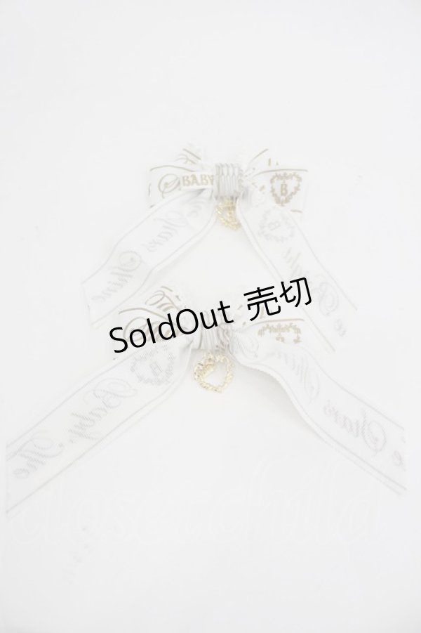 画像2: BABY,THE STARS SHINE BRIGHT / Best Wishesリボンコーム  白 I-26-03-04-107-BA-ZA-SA-ZI (2)