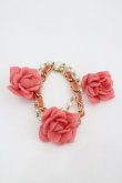 画像1: LIZ LISA / 薔薇2連ブレスレット  ピンク I-26-03-04-111-LO-AC-TE-ZI (1)