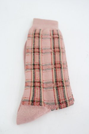 画像: Karl Helmut / チェックソックス  ピンクチェック I-26-03-04-119-EL-ZA-SA-ZI