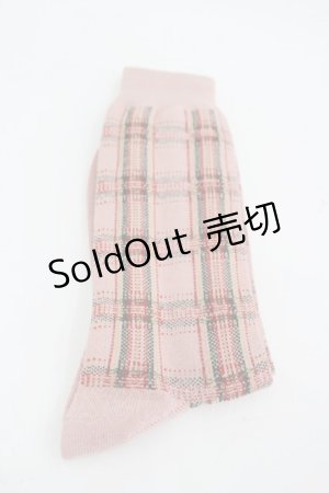 画像: Karl Helmut / チェックソックス  ピンクチェック I-26-03-04-119-EL-ZA-SA-ZI