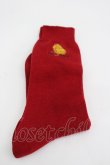 画像1: Karl Helmut / ヒヨコ刺繍ソックス  赤 I-26-03-04-120-EL-ZA-SA-ZI (1)
