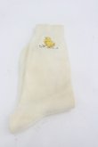 画像1: Karl Helmut / ヒヨコ刺繍ソックス  アイボリー I-26-03-04-122-EL-ZA-SA-ZI (1)