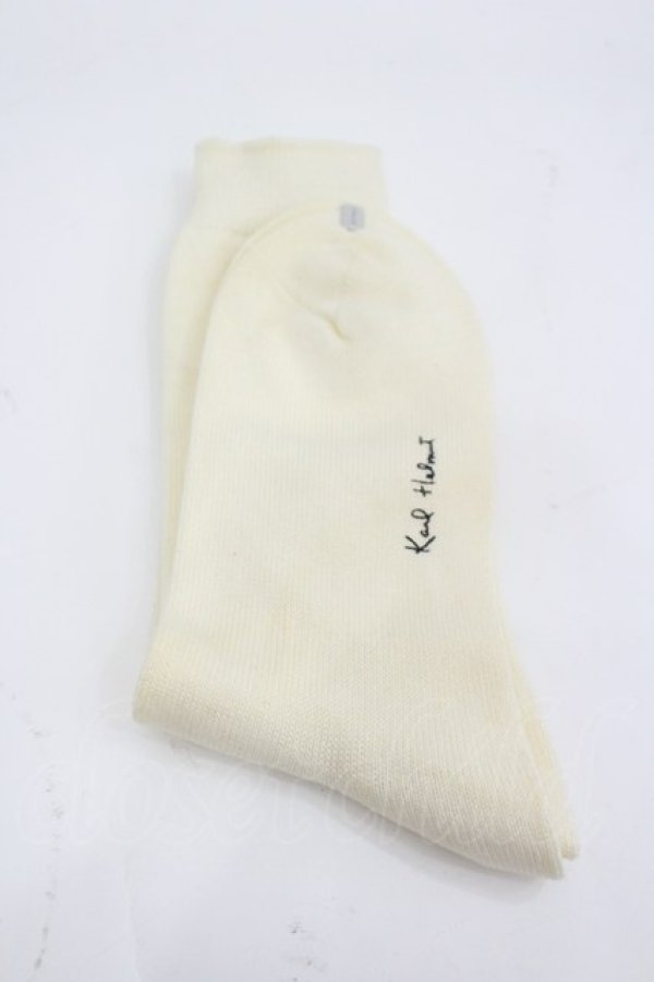 画像2: Karl Helmut / ヒヨコ刺繍ソックス  アイボリー I-26-03-04-122-EL-ZA-SA-ZI (2)