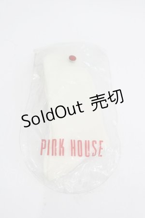 画像: PINK HOUSE / ロゴソックス  白Ｘ赤 I-26-03-04-123-LO-ZA-SA-ZI
