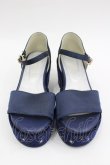 画像1: axes femme POETIQUE / 星座刺繍サンダル M ネイビー I-26-03-04-125-AX-SH-TE-ZI (1)