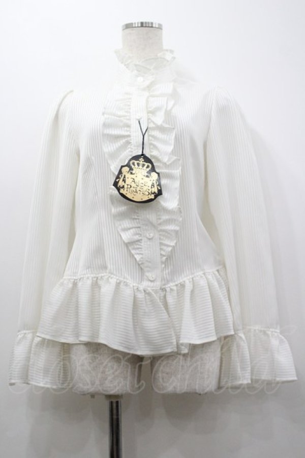 画像1: ALICE and the PIRATES / 狼騎士と伝説の剣フレア袖ブラウス  白 I-26-03-04-002-PA-BL-SA-ZI (1)