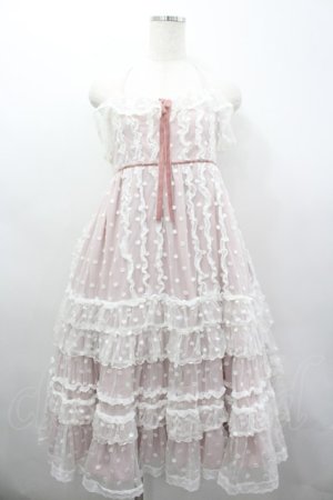 画像: Angelic Pretty / Fairy Tulleジャンパースカート  ピンクＸ白 I-26-03-04-018-AP-OP-SA-ZI