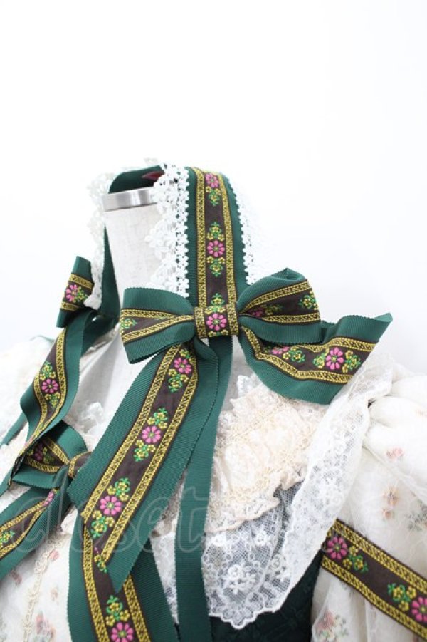 画像2: BABY,THE STARS SHINE BRIGHT / Mazrka〜乙女なJolie fleur〜ワンピースドレス・ヘッドドレスSet  グリーン I-26-03-04-019-BA-OP-SA-ZI (2)