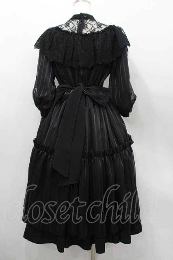 画像3: ALICE and the PIRATES / 薔薇の淑女ワンピース  黒 I-26-03-04-025-PA-OP-SA-ZI (3)