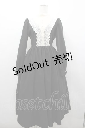 画像: Innocent World / キャトリーヌ（長袖）ワンピース M 黒 I-26-03-04-029-IW-OP-TE-ZI