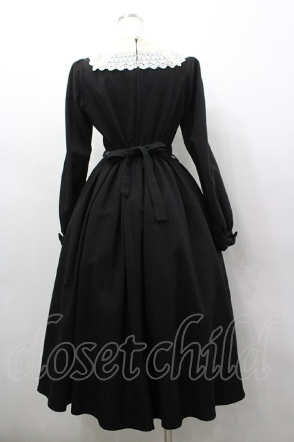 画像3: Innocent World / キャトリーヌ（長袖）ワンピース M 黒 I-26-03-04-029-IW-OP-TE-ZI (3)