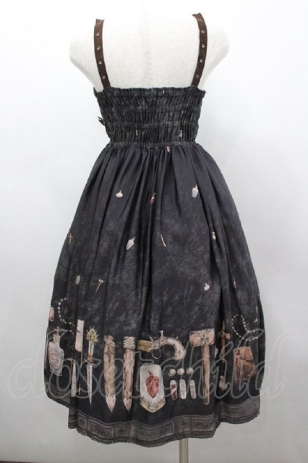 画像3: Violet Fane / Vampire hunterジャンパースカート  黒 I-26-03-04-030-EL-OP-SA-ZI (3)