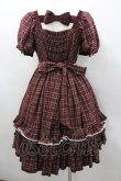 画像3: Cute.Q（海外ロリータブランド） / ベイリーズガールズチェックワンピース  ボルドーチェック I-26-03-04-031-GO-BL-SA-ZI (3)