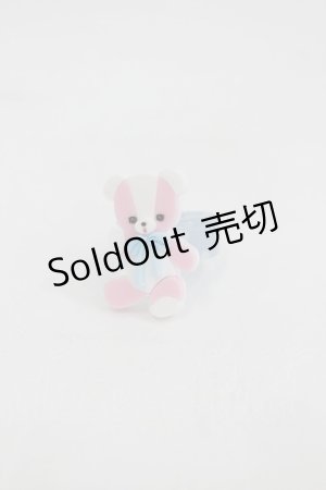 画像: Angelic Pretty / BEAR TOYリング  ピンクＸ白Ｘサックス I-26-03-05-044-AP-AC-SA-ZI