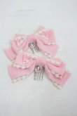画像1: Angelic Pretty / Crystal Heartコーム  ピンク I-26-03-05-047-AP-AC-SA-ZI (1)