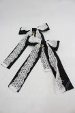 画像1: Angelic Pretty / レースリボンクリップセット  黒Ｘ白 I-26-03-05-051-AP-AC-SA-ZI (1)