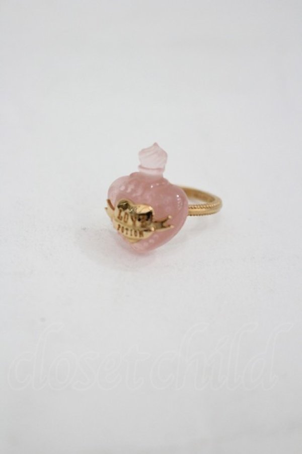 画像1: Q-pot. / スイートラブポーションリング  ピンク I-26-03-05-052-QP-AC-SA-ZI (1)