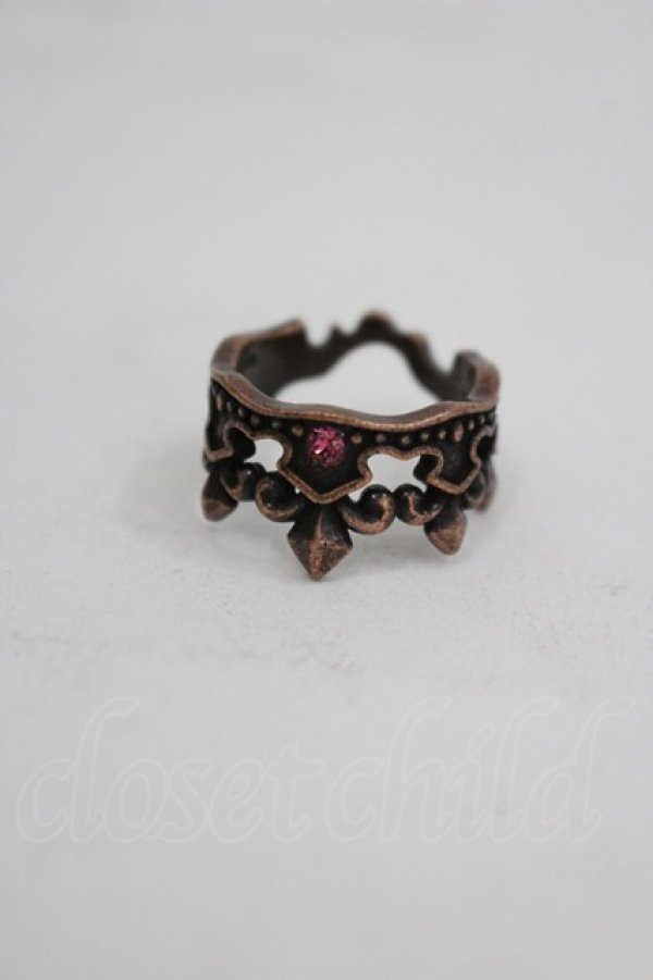 画像1: Q-pot. / Q-pot.×うたのプリンスさまっ♪ Sweets Vampire リング  アンティークピンクゴールド I-26-03-05-053-QP-AC-SA-ZI (1)